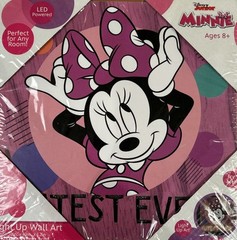 Disney Junior Minnie Mouse Light Up Wall Art Any Room Idea Nuova LED New