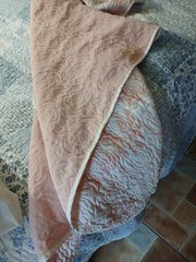 Room To Room Quilt Throw Floral Pink 50″×60″ Any Room