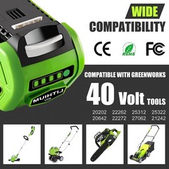 Battery For Greenworks 40V Lithium G-MAX Battery &Charger 29472 20292 206722