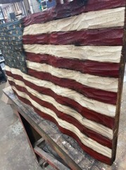 Patriotic, Wall Art Décor, Wedding American Wooden Flag, Rustic American Flag,