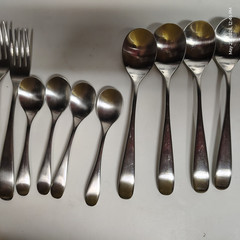 LOT OF 16 IKEA 224 22 SPOONS FORKS