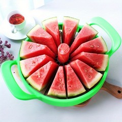 Stainless Steel Watermelon Slicer Easy Grip Manual Fruit Cutter