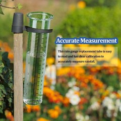 7-inch Stainless Steel Rain Gauge with Post Mount & Lip Design