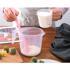 1 Liter (32oz) Clear Plastic Measuring Cup – milliliters, liter, oz, cups, quart