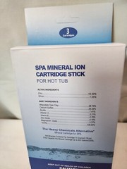 HOT SPRING SILVER 6 Months Ag+ Hot Tub Mineral Ion Spa Cartridge Sticks, 3 Grey