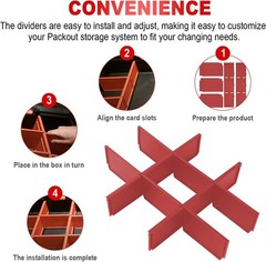 2026Upgrade 48-22-8472 Packout Divider/Organizer for Milwauke Packout 2 Drawer T