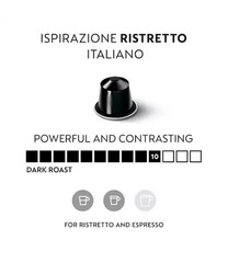Nespresso Capsules OriginalLine Ristretto Intenso Dark Roast 50 Loose Capsules