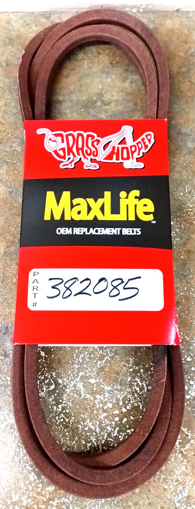 382085 Genuine OEM Grasshopper Belt For 223-227, 321D & 430D Mid-Mount Zero-Turn