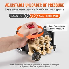 Pressure Washer Pump 3/4″ Shaft Horizontal Triplex Plunger 3300 PSI 2.5GPM