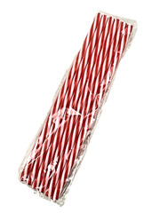 10 oz. Glass Milk Bottles Reusable with Lids and Red & White Straws Lot of 6