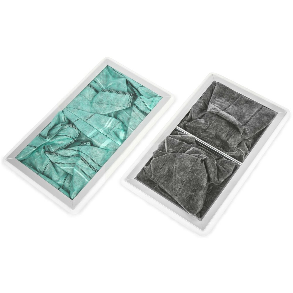 1-Micron Activated Carbon Inner Air Filter for Allergen/Odor Removal, Two Pack