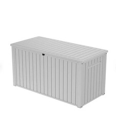 Keter 170 Gal. Resin Deck Box Large Indoor/Outdoor Storage White