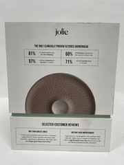 Jolie Filtered Showerhead Annual Pack w/4 Total Filter Refills Brushed Steel New