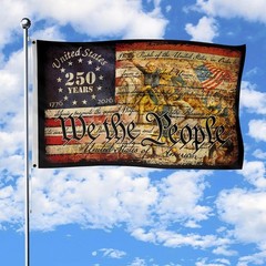 250 Years Anniversary Freedom 4th July Eagle US Flag (24*36 /36*60/ 48*72 Inch)