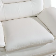 NEW White Leather Gel 2PC Sofa Set Contemporary Modern Living Room Furniture