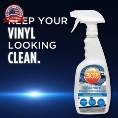 303 Products Marine Clear Vinyl Protective Cleaner, Clear Vinyl Window Cleaner &