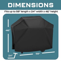 58 Inch 7130 Grill Cover For Weber Genesis II & Genesis 300 Series Gas Grills