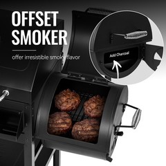 Royal Gourmet 2-Burner Gas and Charcoal Combo Grill