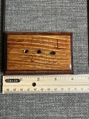 Wood Stand With 3 Flags United States,US Marine Corps, And POW