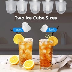 Countertop Bullet Ice Maker with Ice Scoop 26.5 lbs in 24 Hours Ice Machine