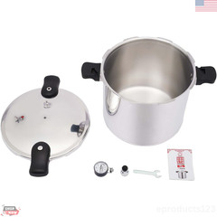 Pressure Canner Cooker 23Qt Aluminum Induction Gas Compatible Safety Valve