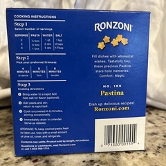 Ronzoni Pastina No.155 Macaroni – 12 oz 4 Packages Expiration Sept 2026!