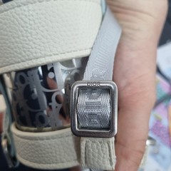 Dior Stainless Steel Water Bottle Silver Limited VIP Gift with Crossbody Strap