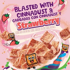 Cinnamon Toast Crunch Strawberry Breakfast Cereal, Crispy, Family Size, 18.8 oz