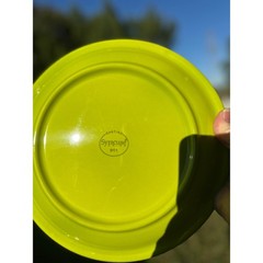 Set of 6 Syracuse China Cantina Lime Green 10.25″ Dinner Plates Wavy Pattern