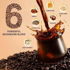 RYZE Organic Mushroom Coffee | 30 Servings | Instant Coffee Free Shipping