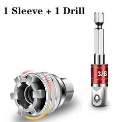 Universal Socket Tool Adjustable Multifunction Wrench Adapter Kit