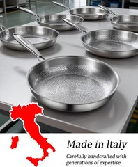 Titanium Pan Frying Pans for Cooking Non Stick with Lid 11.81in Upgraded