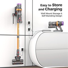 6-in-1 Cordless Vacuum Cleaner 50KPA Stick Vacuum Lightweight Rechargeable 45min