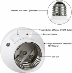 DEWENWILS Wireless Remote Control Light Lamp Socket E26/E27 Bulb Holder Base