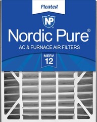 Nordic Pure 20x25x5 MERV 12 Pleated Air Bear 255649-102 Replacement AC Furnace