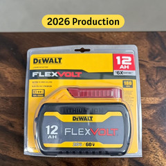 NEW Dewalt DCB612 20V/60V FlexVolt Lithium-Ion 12.0Ah Battery (2026 Production)