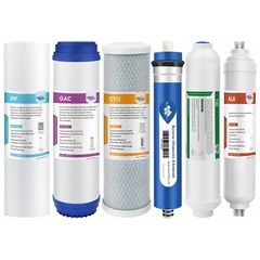 6 Stage 36/50/75/100/150GPD RO Alkaline Mineral pH+ Reverse Osmosis Water Filter