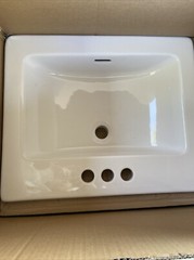 *New* PF21184 Hoffman 24-1/4″ Rectangular Vitreous China Drop In-White