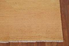 Versatile Gabbeh Solid Design Peach Wool Modern Foyer Rug Ideal for Any Room 3×4