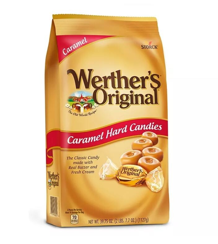 Storck Werther’s Original Caramel Hard Candy 39.75 oz Bag 2 lbs 7.7 oz exp 02/24