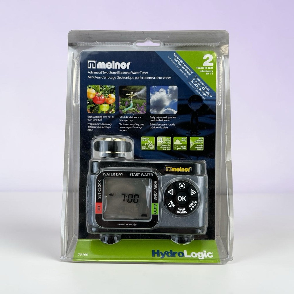 Melnor XT HydroLogic 2-Zone Digital Water Timer #77100 *New