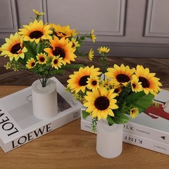 Sunflower Lamp Artificial LED Night Light Flower Table Lamp Battery Operated US
