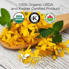 Organic Way St. John’s Wort Whole – Organic, Kosher & USDA Certified