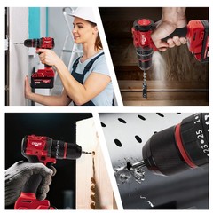 18V Cordless Brushless Drill Driver Kit with Battery & Charger For Milwaukee M18