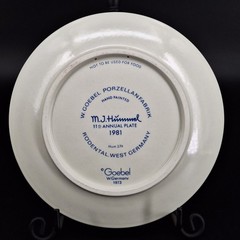 Lot of 3 Years 1979/80/81 Goebel MC Hummel West Germany Annual Plates Vintage
