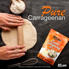 Kappa Carrageenan Powder, for Vegan Cheese, Non-GMO. Refined Food Grade 8 oz Bag
