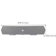 Foldable Silicone Sink Faucet Mat, Self-Draining, 29.5 x 6.02 in