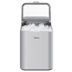 Midea Countertop Bullet Ice Maker 26.5 lb 2 Sizes Fast 6‑Min Ice Auto‑Clean Port