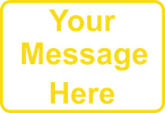 New Personalized Aluminum Metal Sign Customized With Custom Text 8″ x 12″ Size