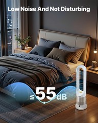 26″ Bladeless Tower Fan Heating Cooling Remote Control Timer Oscillating 8 Speed
